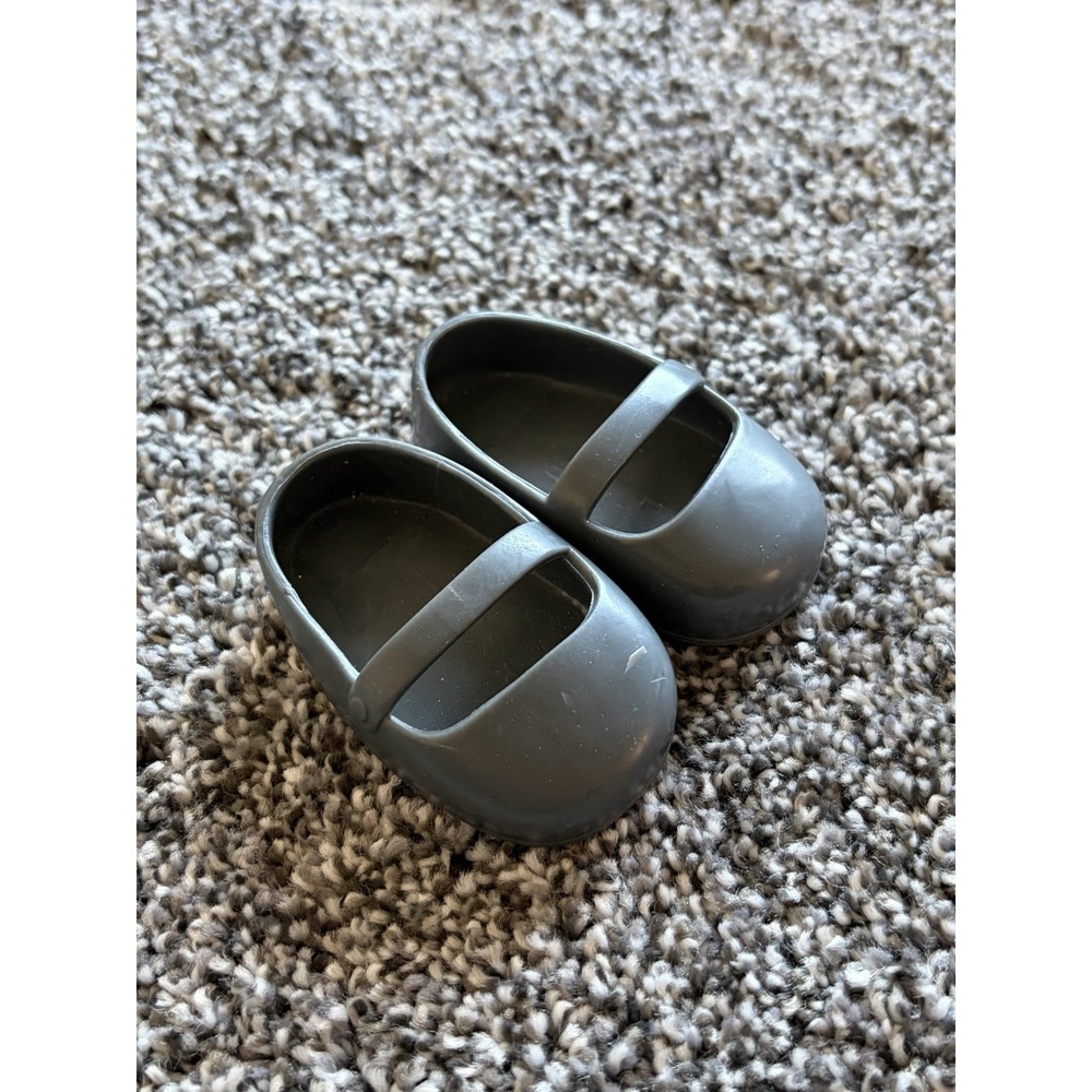 Our Generation‎ Doll Slippers Shoes Gray Plastic